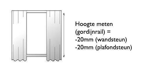 Conform Sinewi eindeloos Gordijn Transparant Voile Enkele Plooi - Label 65®