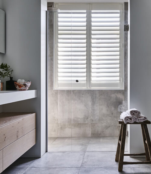 shutters badkamer