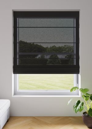 Label 65® Vouwgordijn Macomer 96 Charcoal Black