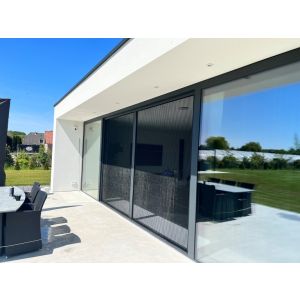 Label 65® Plissé Hordeur De Luxe  Smal tot 3400 mm  Dubbele Deur 
