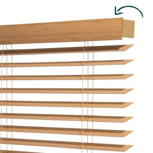 Label 65® afdeklijst voor 50 mm houten jaloezie Bamboe
