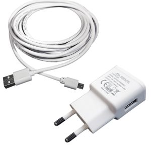 Brel USB oplader + 3 meter kabel