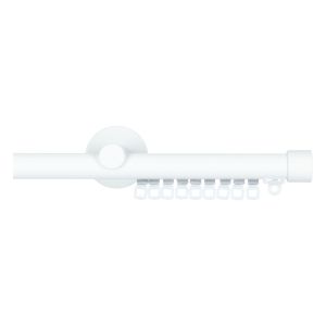 Label 65® Railroede Zamora 20 mm Wit Wandsteun - Eindknop Tappo