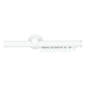 Label 65® Railroede Zamora 20 mm Wit Wandsteun - Eindknop Design