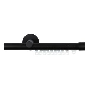 Label 65® Railroede Zamora 20 mm Zwart Wandsteun - Eindknop Tappo