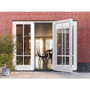 Luxaflex® Dubbele Plisse Hordeur Allure Plus In het kozijn