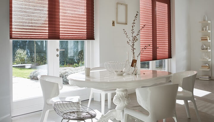 Luxaflex plisse shades