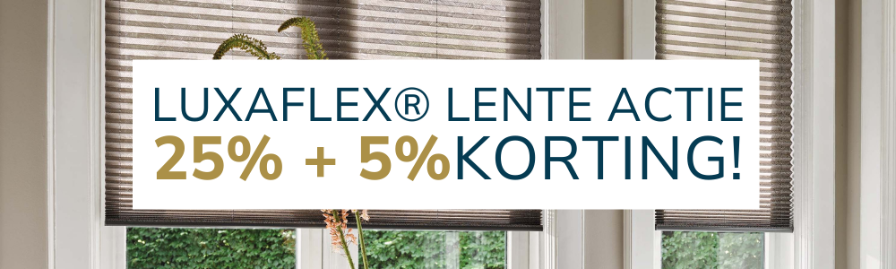 Luxaflex Lente Actie 2026